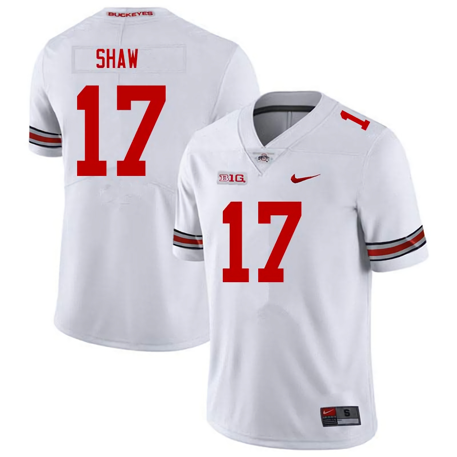 Bryson Shaw Ohio State Buckeyes Men's NCAA #17 Nike White College Stitched Football Jersey OYC5056PF